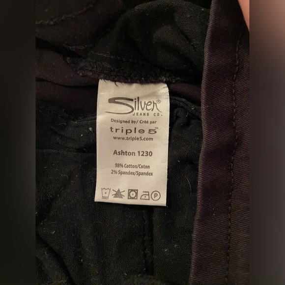 ‘Silver Jeans Co.’ Men’s Black Joggers - Picture 2 of 4